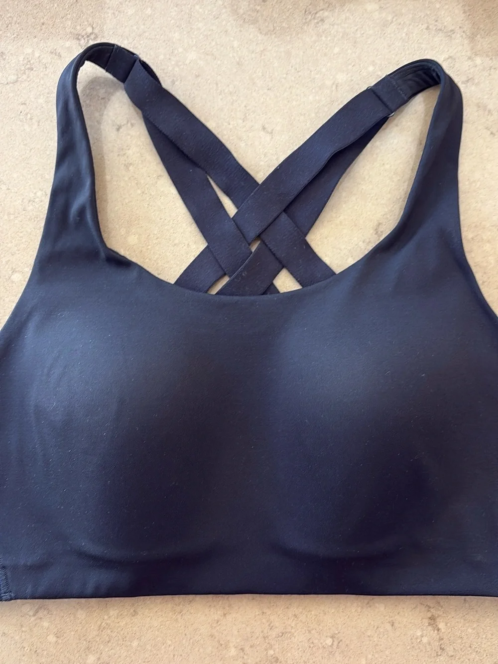 lululemon athletica Black Strappy Cross-Back Sports Bra